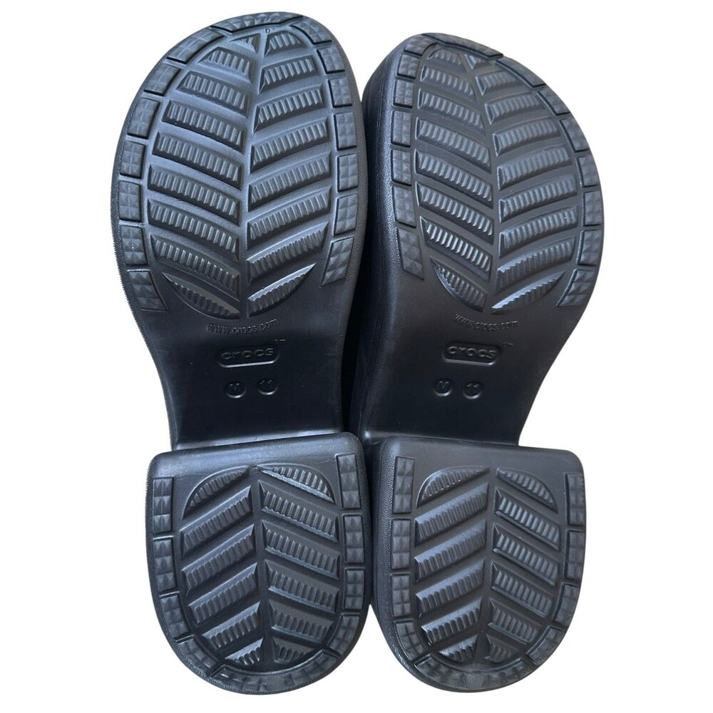 Crocs Women's Siren Crush Clogs Platform Heels Size 11 Black - Picture 8 of 11